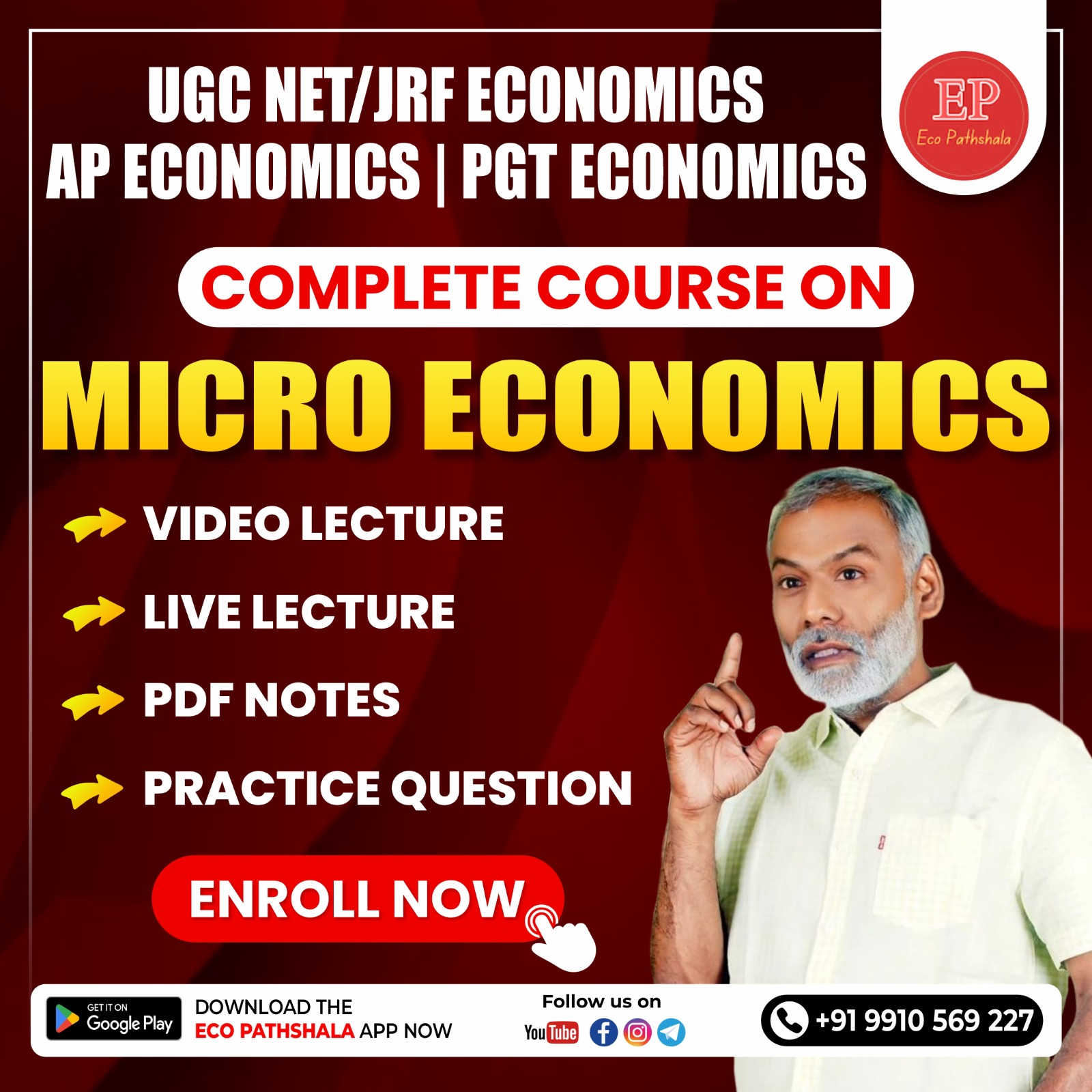Complete Course on Micro Economics-UGC NET/JRF Economics, Assistant Professor Economics & PGT Economics.